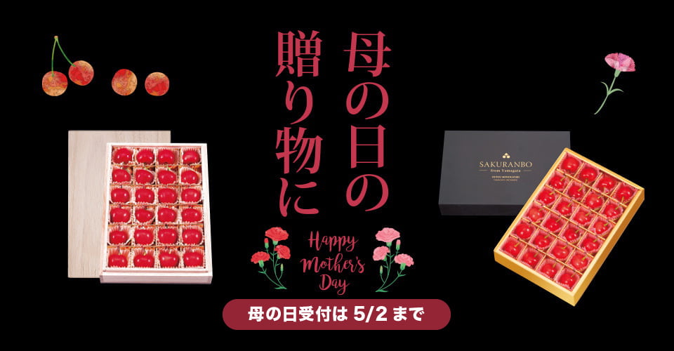 母の日用加温ハウスさくらんぼ